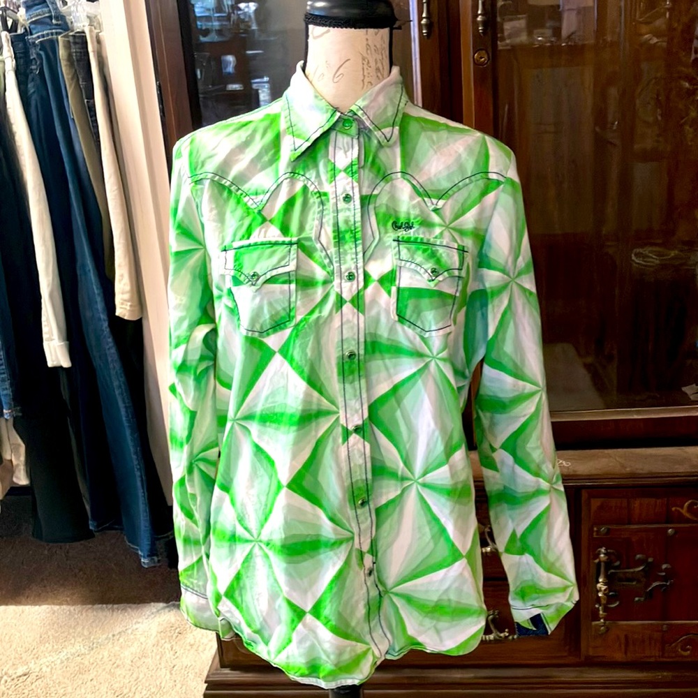 Cruel girl pearl snap button shirt